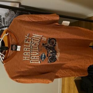 Harley-Davidson Burnt Orange Motorcycle Tee